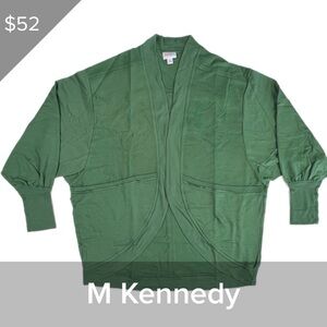 Green luLaRoe Kennedy cardigan